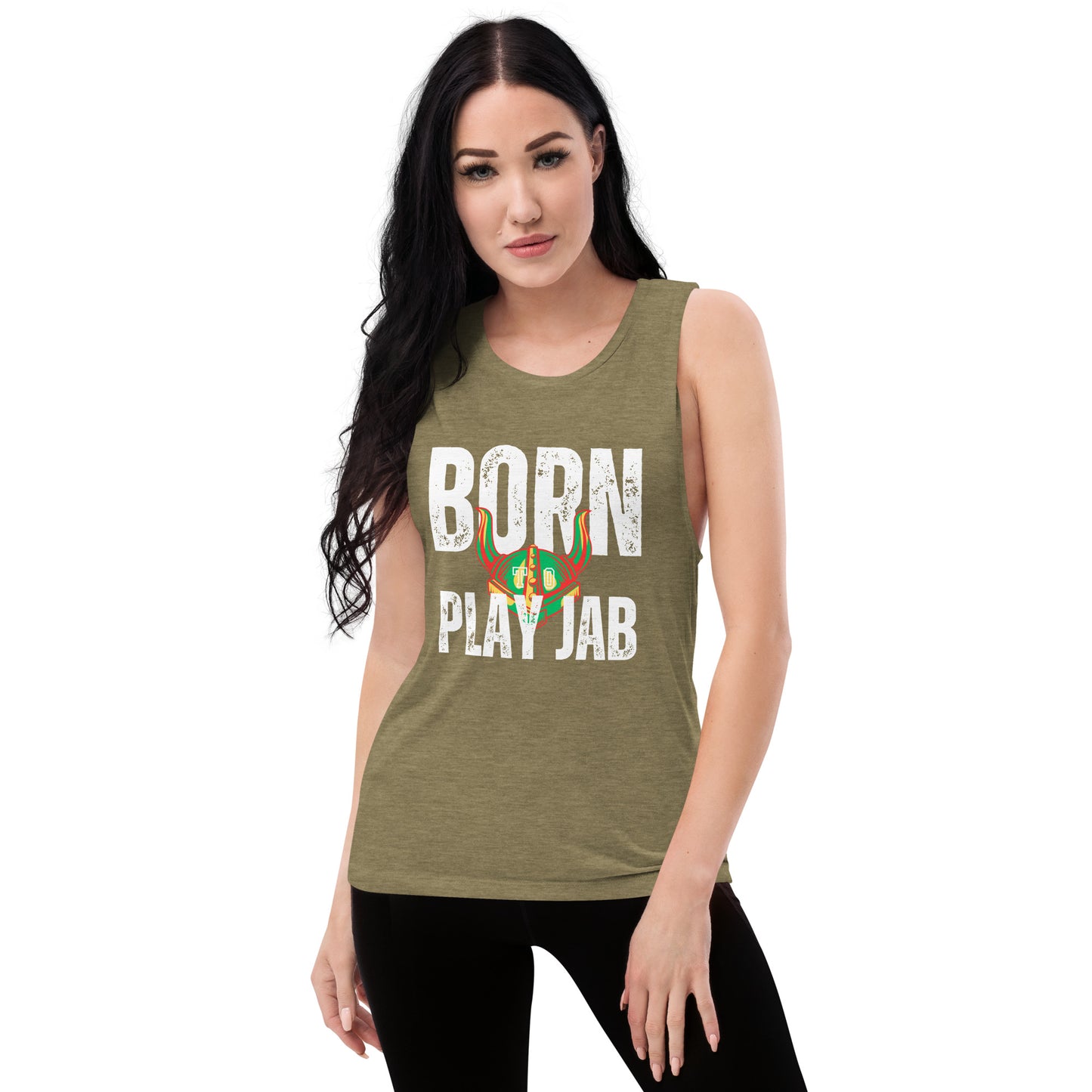 Born To Play Jab Helmet Women's Muscle Tank