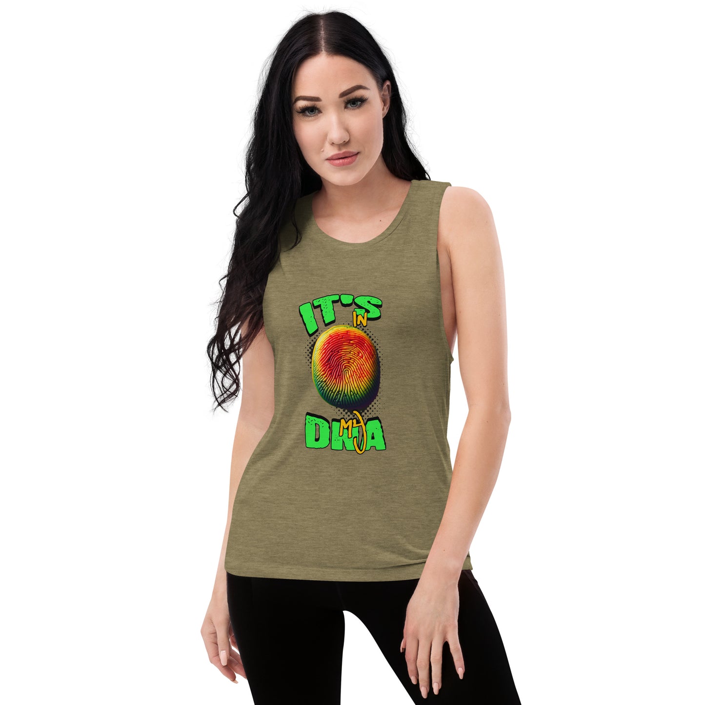 It's In My DNA Grenada Thumbprint Women's Muscle Tank