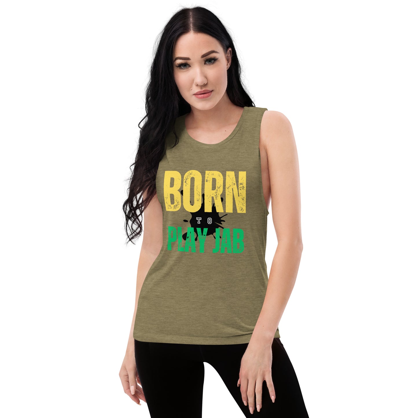 Born To Play Jab Helmet Women's Muscle Tank