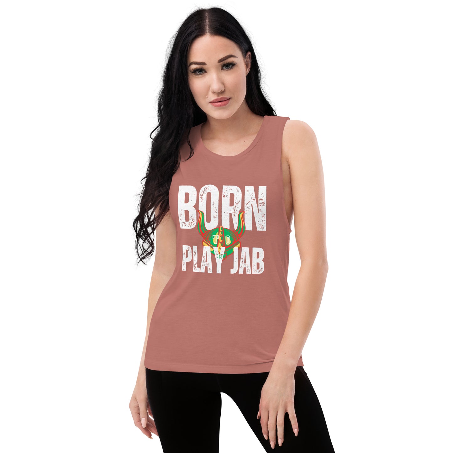 Born To Play Jab Helmet Women's Muscle Tank