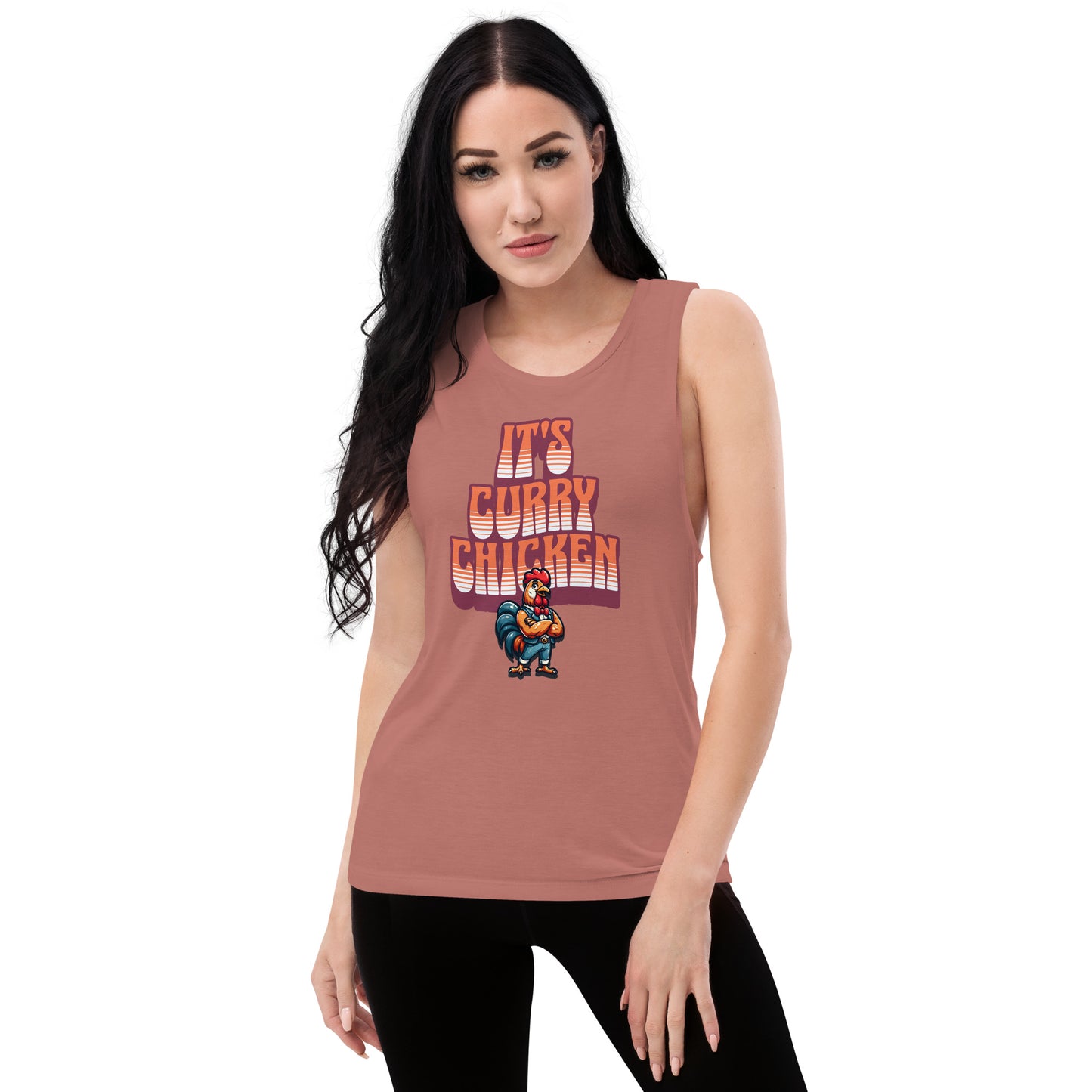 It's Curry Chicken Ladies’ Muscle Tank